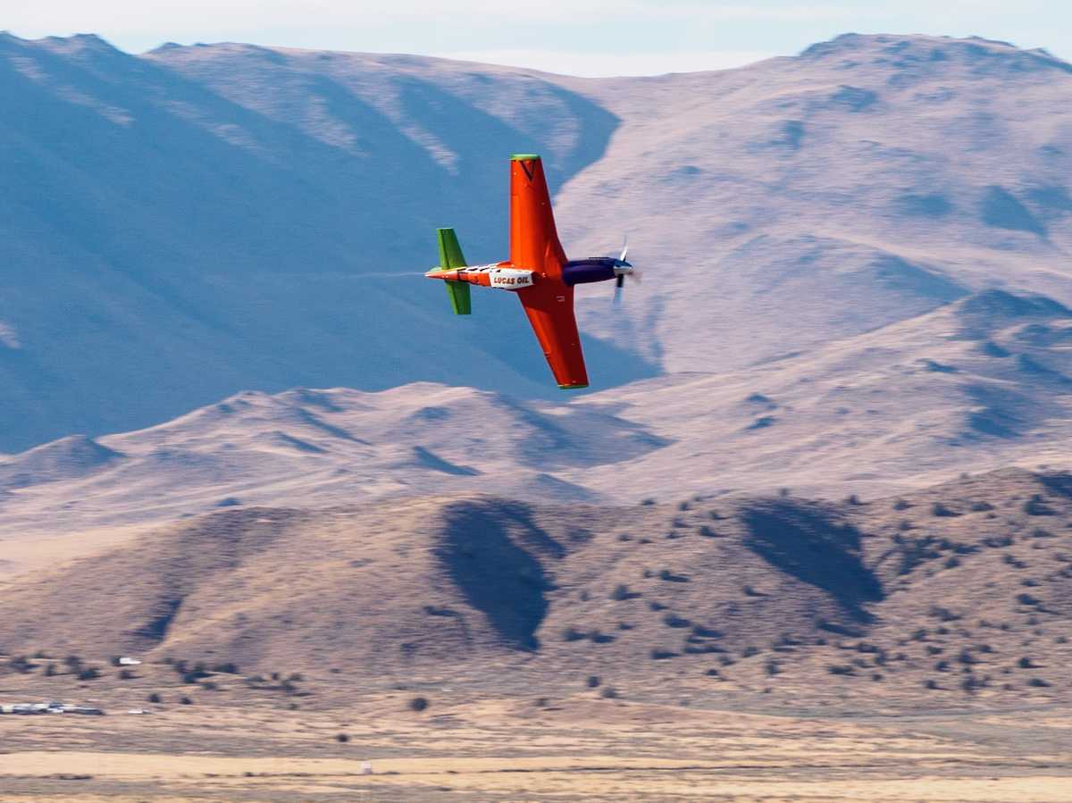 P-51D Voodoo taking the lead during a heat