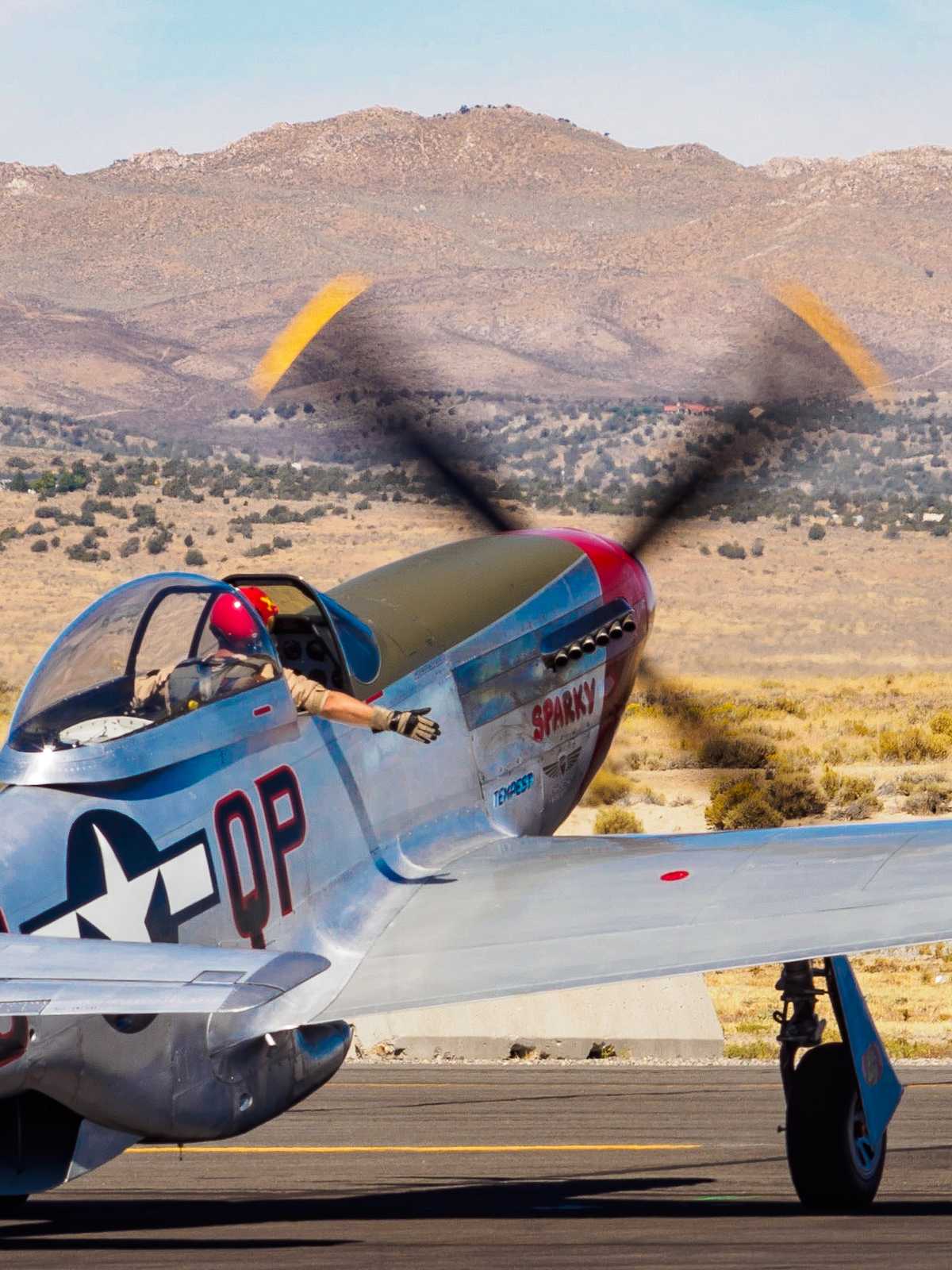 P-51D Sparky warming up